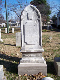 Restored Mayor Anderson Tombstone