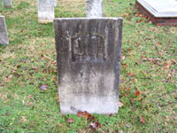 Restored Mayor Stout Tombstone