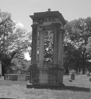 McNairy Vault in Black and White Before Restoration