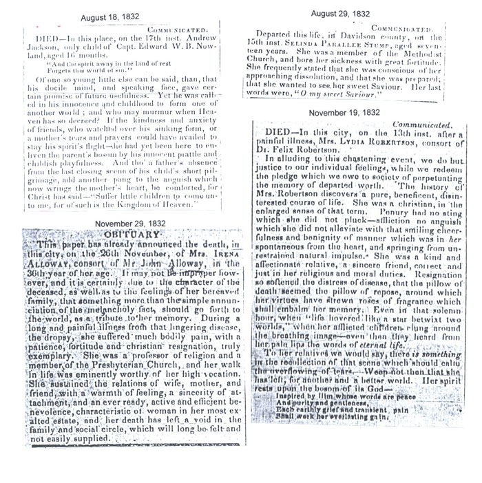 1832 p4 Obituaries